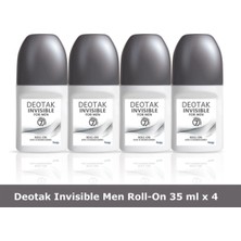 Deotak Roll-On Invsıble For Men 35 ml x 4 Adet