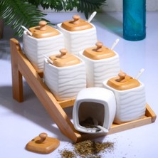 Kosova Bahratlık Kaşıklı Bambu Porselen 6'lı