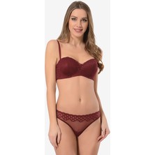 Moda Ekru Esteksiz Sütyen Takım 4645