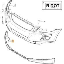 Longserng Volvo XC60 Ön Tampon Spoiler Alt Karlık 2009-2013