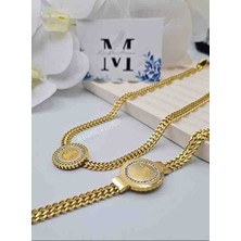 Mavi Deniz Accesories Mavidenizaccesories Çelik Kolye Çelik Bileklik Seti Tuğralı Bileklik Tuğralı Kolye Çelik Set