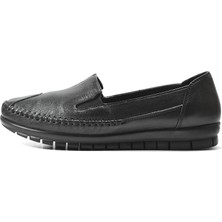 Onlo Ayakkabı 41 Hakiki Deri Siyah Ortopedik Kadın Anne Ayakkabı