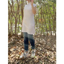 Betimoda Kadın Dik Yaka Kolsuz Içlik Viskon Tunik Beyaz