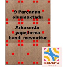 Bedeko Gözlüklü Köpek 9 Parça Puzzle Tablo