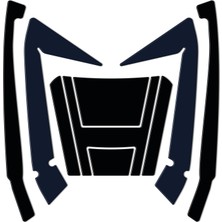 GP Kompozit Honda Forza 250 2018-2025 Uyumlu Çanta Pad Seti Lacivert