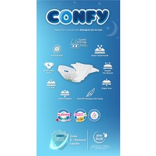 Confy Premium Bebek Bezi 3 Numara Midi 128 Adet