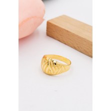 Latif Kuyumcu 22 Ayar Altın Yüzük Kalemli Işlemeli Kadın Yüzük