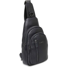 Guard Siyah  Deri Çapraz Çanta