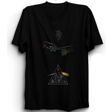 The Fame Pink Floyd,heart And Touch, Rock Metal Grup Tişörtü