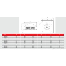 Bahçıvan Bvn Bahçıvan Brf 180 Yatay Atışlı Radyal Çatı Fanı (460M³/H)