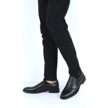 Berenni M575 Siyah Kauçuk %100 Deri Erkek Klasik Ayakkabı