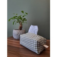 El Yapımı Peçetelik Islak Mendil ve Aksesuar Kılıf Çanta Yeşil