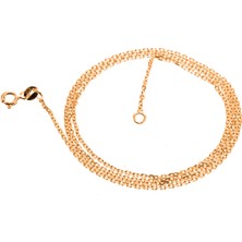 Adal Silver Kadın 925 Ayar Gümüş Altın Renk Zincir Kolye