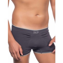 Secret Moda Yumuşacık Terletmeyen Soft Desenli Renkli Erkek Boxer Iç Çamaşır  Antrasit