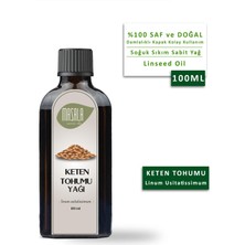 Masala Soğuk Pres Keten Tohumu Yağı 100 Ml. (Flax Seed Carrier Oil)