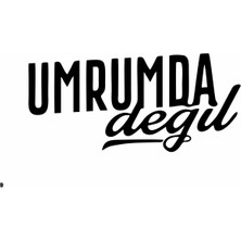 Reysa Tasarım Umrumda Değil Araba Sticker Siyah 15X9 cm