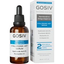 Gosiv Nemlendirici ve Dolgunlaştırıcı Hyalüronik Asit Serum Hyalüronik Asit 2% + Pentavitin 1% 30 ml