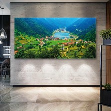 SML Tablo Trabzon Uzungöl Manzarası Yayla Doğal Güzellikleri Kanvas Tablo