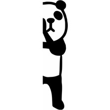 Reysa Tasarım Saklanan Panda Priz Sticker Siyah 5X20 cm