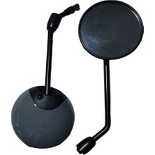 Mondial Virago 50 Ayna Takımı (Koyu Gri) Orijinal