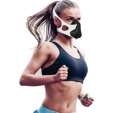 Aduro Sport Yüksek Irtifa Eğitim Maskesi - Koşu Nefes Egzersizi - Beyaz