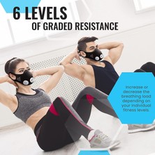 Training Mask Yükseklik Eğitim Maskesi 2.0 - Fitness, Antreman - Siyah/beyaz