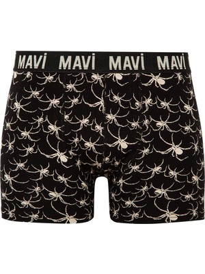 Mavi Siyah Boxer