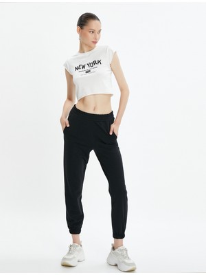 Koton Basic Jogger Eşofman Altı  Beli Bağlamalı Cepli