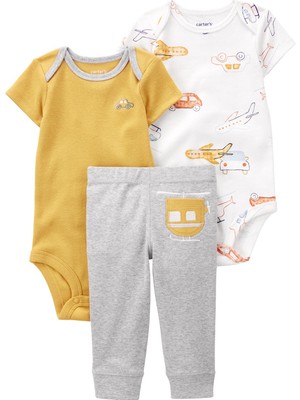 Carter's Erkek Bebek 3'lü Alt Üst Set