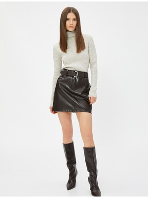 Koton Ribanalı Kazak Balıkçı Yaka