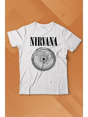 Kendim Seçtim Nirvana Bleach Albüms Rock Music Circle Plak Baskılı Tişört Çocuk T-Shirt