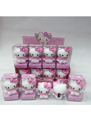 Piraye Gift Hello Kitty Kuromi 2 Li Silgi Kalem Traş  Set