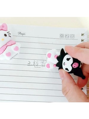 Piraye Gift Hello Kitty Kuromi 2 Li Silgi Kalem Traş  Set