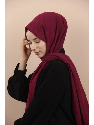 Siyane Koyu Mor Siyane Scarf Cotton Şal