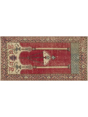 Sempati Halı El Emekçiliği Ile Dokunmuş Tarihi Halı 76 x 149 cm 10006