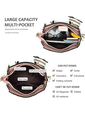 Rocket Cüzdanlı Bayanlar Moda Messenger Omuz Çantası (Yurt Dışından)