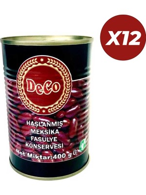 Deco Meksika Fasulyesi 400 gr 12 Adet (1 Koli)