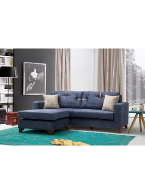 Perla Sofa Comfort Köşe Koltuk Takımı Mavi