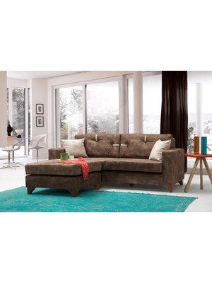 Perla Sofa Comfort Köşe Koltuk Takımı Kahve