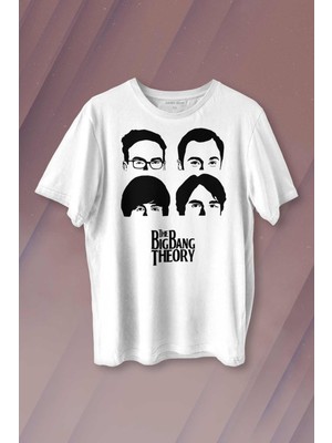 Kendim Seçtim Big Bang Theory Dizi The Beatles Rock Kısa Kollu Baskılı Erkek T-Shirt Unisex Tişört