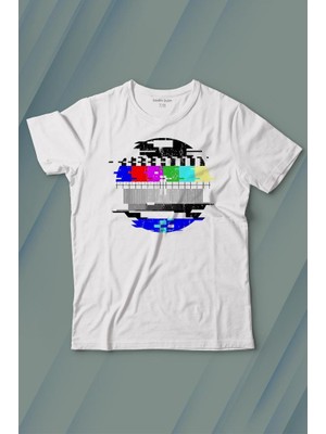 Kendim Seçtim No Signal Teletex Nostalji Tv Tele Tex Baskılı Tişört Çocuk T-Shirt