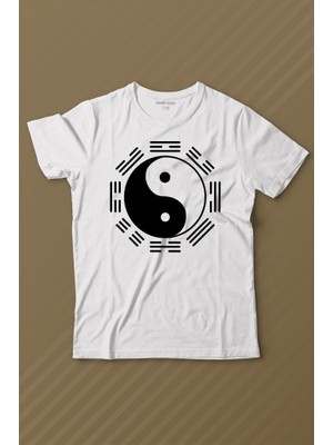 Kendim Seçtim Siyah ve Beyaz Ying Yang Pokemon Minimal Baskılı Tişört Çocuk T-Shirt