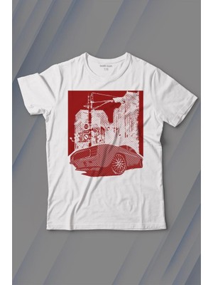 Kendim Seçtim Klasik Araba Retro Vintage Classic Car Motor Baskılı Tişört Çocuk T-Shirt