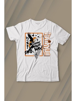 Kendim Seçtim Haikyuu Fly Anime Baskılı Tişört Çocuk T-Shirt