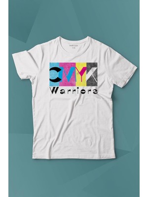 Kendim Seçtim Grafiker Cmyk Savaşçısı Warrior Tasarımcı Baskılı Tişört Çocuk T-Shirt