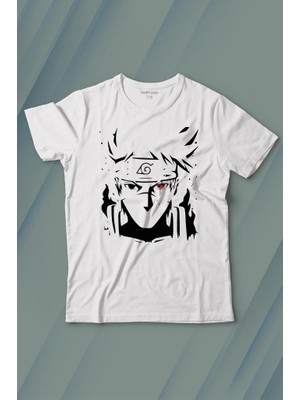 Kendim Seçtim Naruto Kakashi Anime Dizi Baskılı Tişört Çocuk T-Shirt