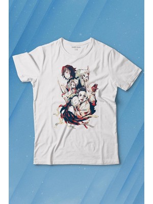 Kendim Seçtim Demon Slayer Anime Dizi Japanese Japonca Kimetsu No Yaibe Baskılı Tişört Çocuk T-Shirt