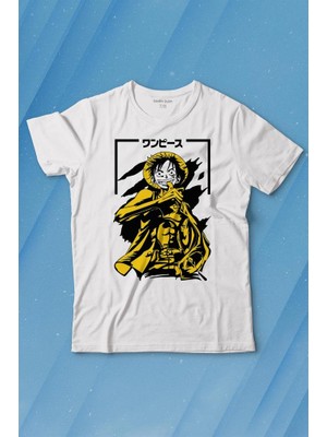 Kendim Seçtim One Piece Anime Dizi Japonca Japanese Wear Baskılı Tişört Çocuk T-Shirt