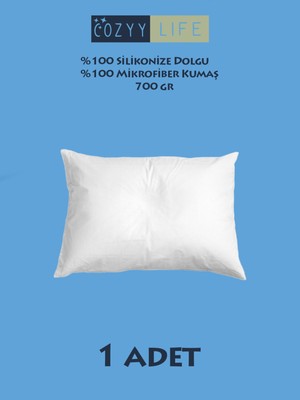 Czy Life Antialerjik Yıkanabilir Silikon Dolgu Mikrofiber Yastık 700 gr