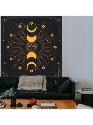 The Lucid Lab Mystical Moon Phase Duvar Örtüsü